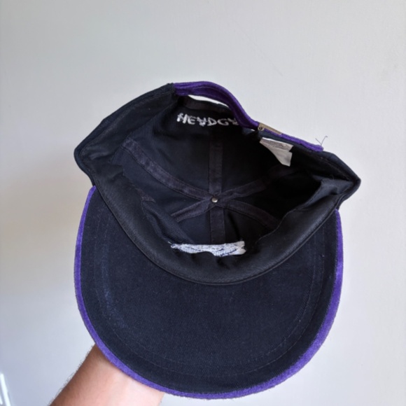 Vintage HELMET  WORKX purple black dad hat trucker style hat - Picture 6 of 7